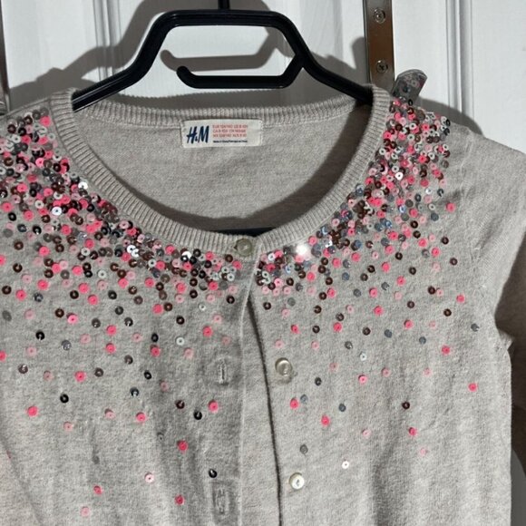 H&M Cardigan with sequence sweater size - Picture 2 of 7